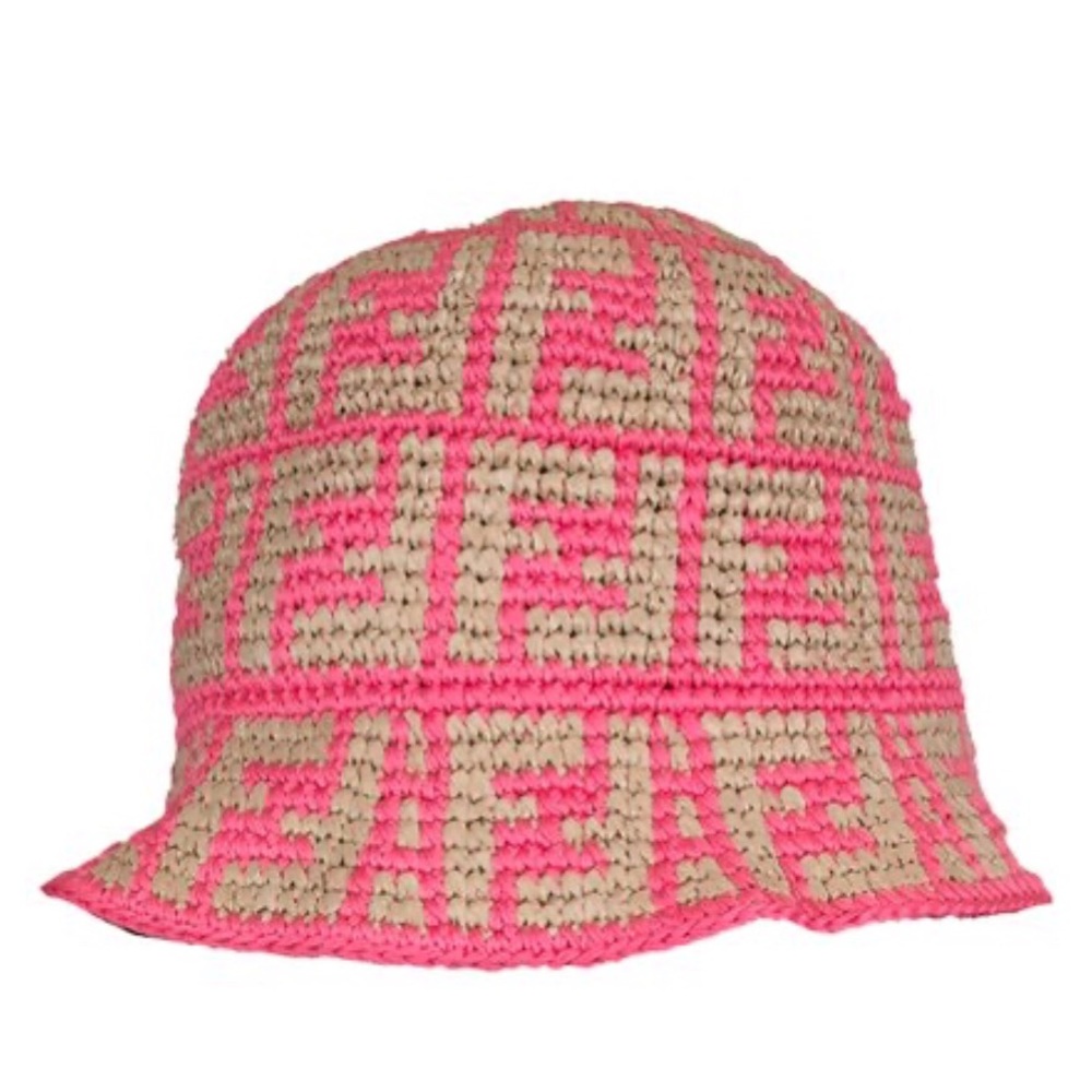 NEW FENDI CROCHET BUCKET HAT